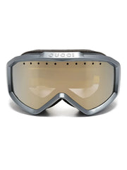 logo-embossed ski goggles