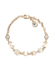 logo charm bracelet