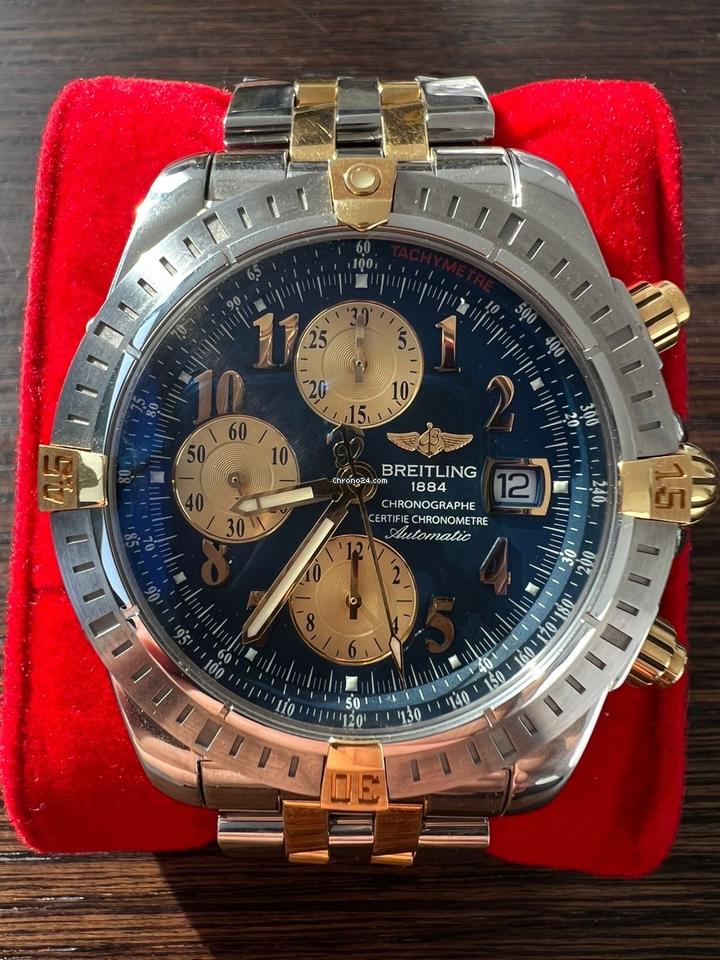 Breitling Chronomat Evolution B13356 Two-Tone Steel & 18 K Go