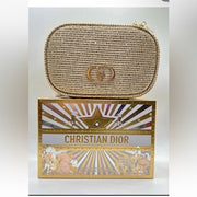 Dior Gold Makeup Bag