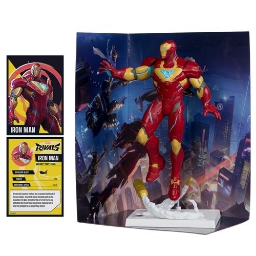 Mcfarlane Toys Marvel Rivals Iron Man 1:6 Scale Posed Figure with Scene and Comic