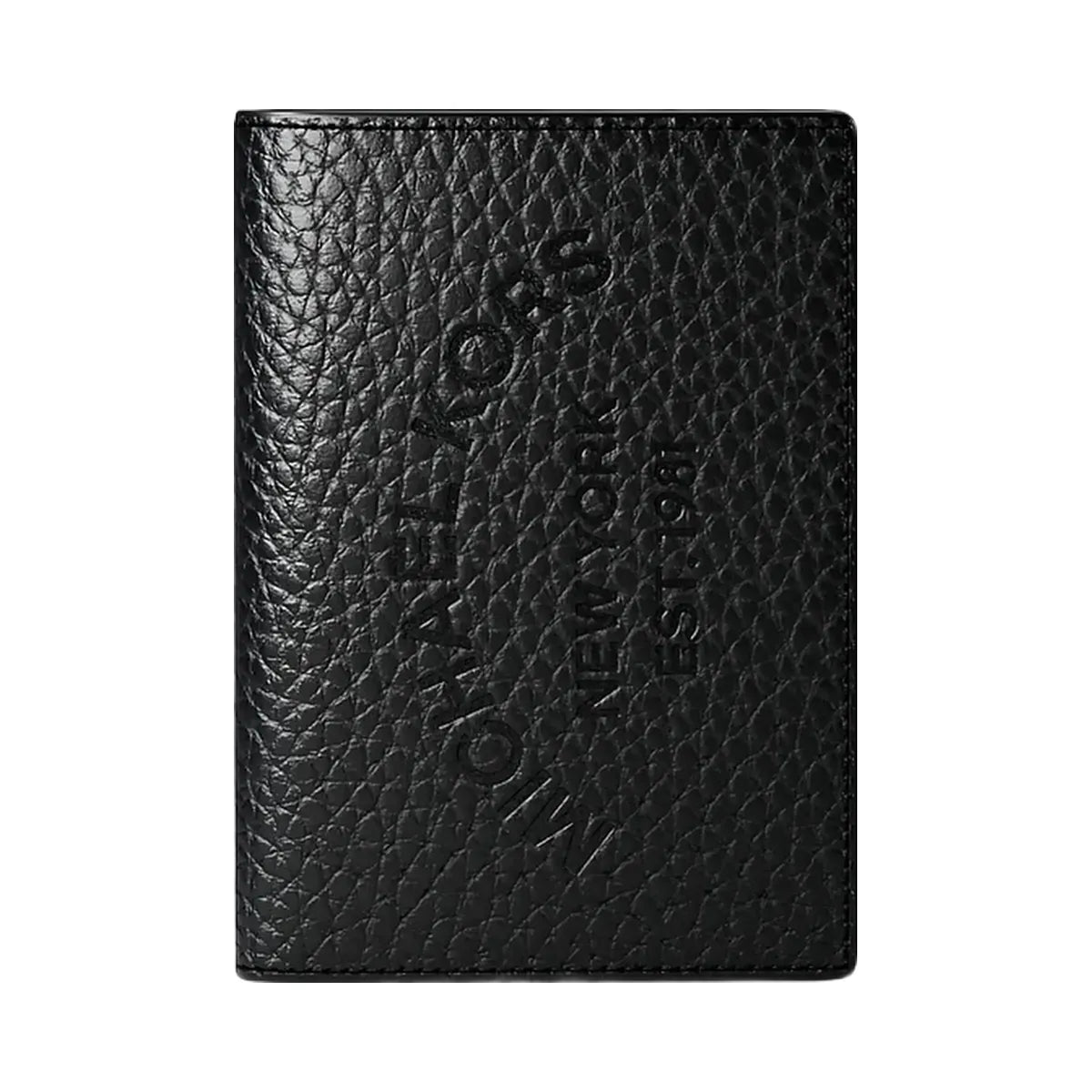 Michael Kors Cooper Pebbled Leather Bi-Fold Card Case Black