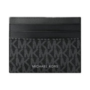 Michael Kors Cooper Signature Logo Card Case Black