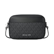 Michael Kors Jet Set Travel Small Signature Logo Camera Crossbody Bag Black