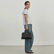 DeMellier The Midi Hudson black small grain