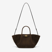 DeMellier The Midi New York mocha suede & mocha smooth