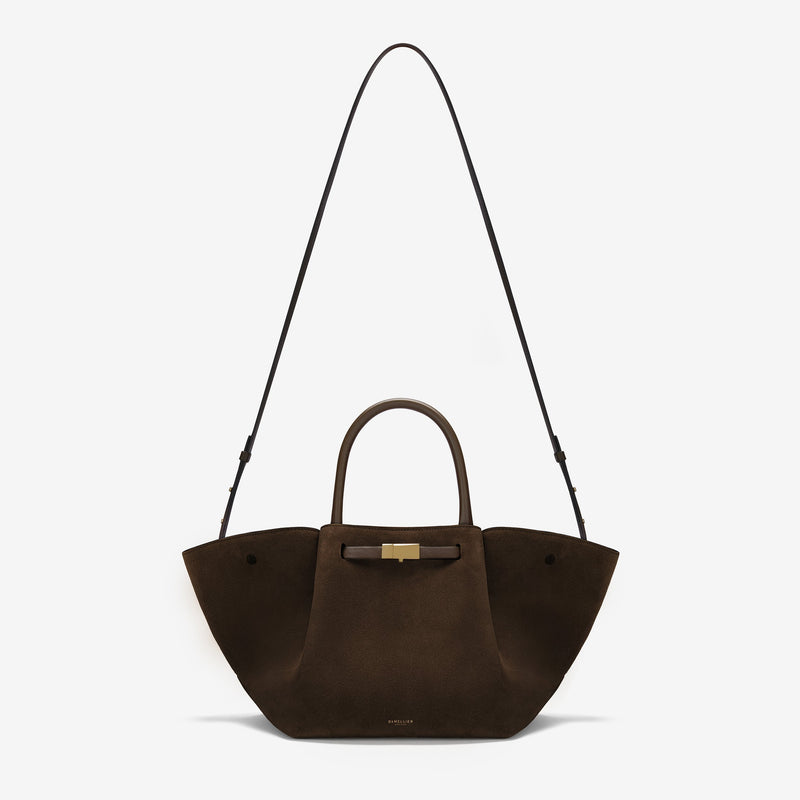 DeMellier The Midi New York mocha suede & mocha smooth