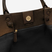 DeMellier The Midi New York mocha suede & mocha smooth