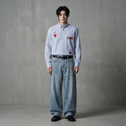 City Off Domes Aamore Blue Stripe Shirt