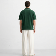Monaco Knit Polo – Forest