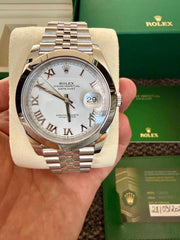 Rolex | Datejust | 126300-0016 | Steel | 41 x 48 mm | Steel | White | Automatic