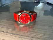 Rolex | Oysterdate Precision | 6494 | Steel | 34 x 42 mm | Leather | Red | Manual winding