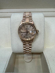 Rolex | Datejust | 6527 | Rose gold | 26 mm | Rose gold | Pink | Automatic