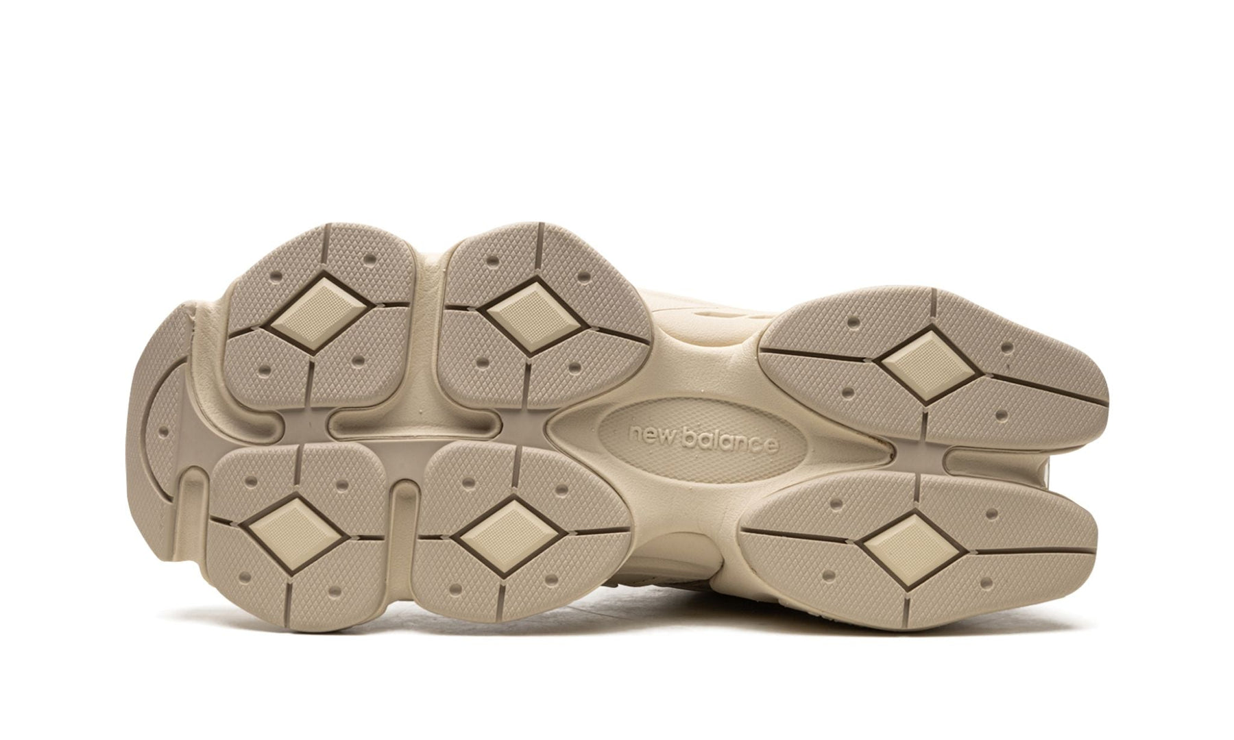 NEW BALANCE 9060 'LOGO LEATHER AND MESH SNEAKER'