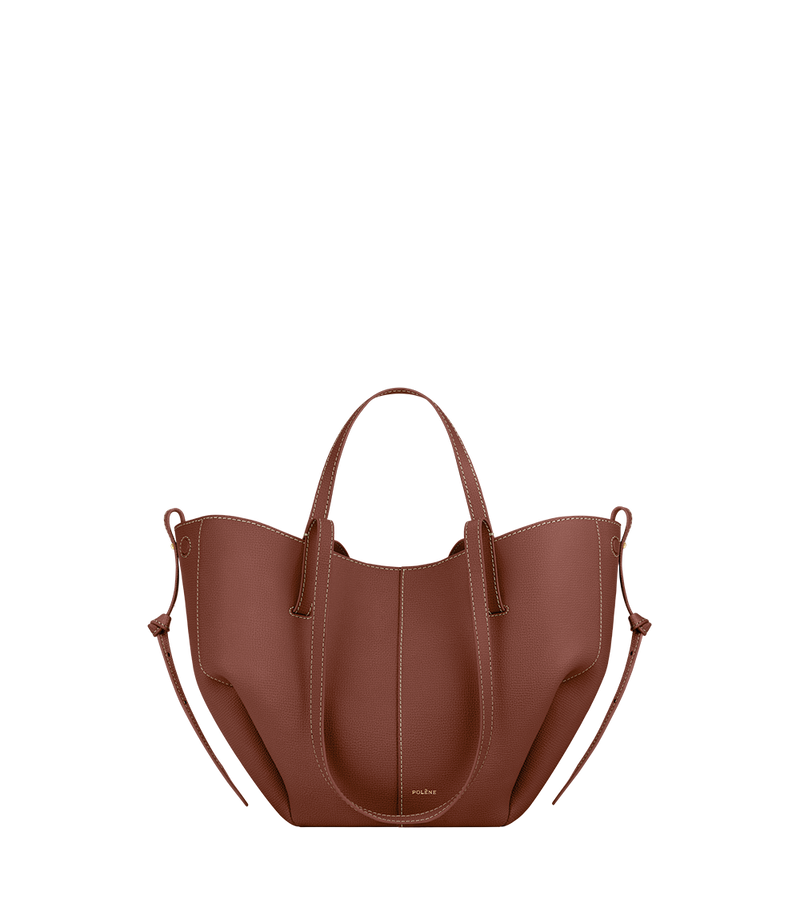 Polene Cyme Mini Textured Cognac