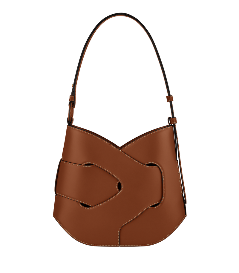 Polene Nodde Hobo Smooth Cognac