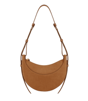Polene Numero Dix Crocodile Nubuck Cinnamon