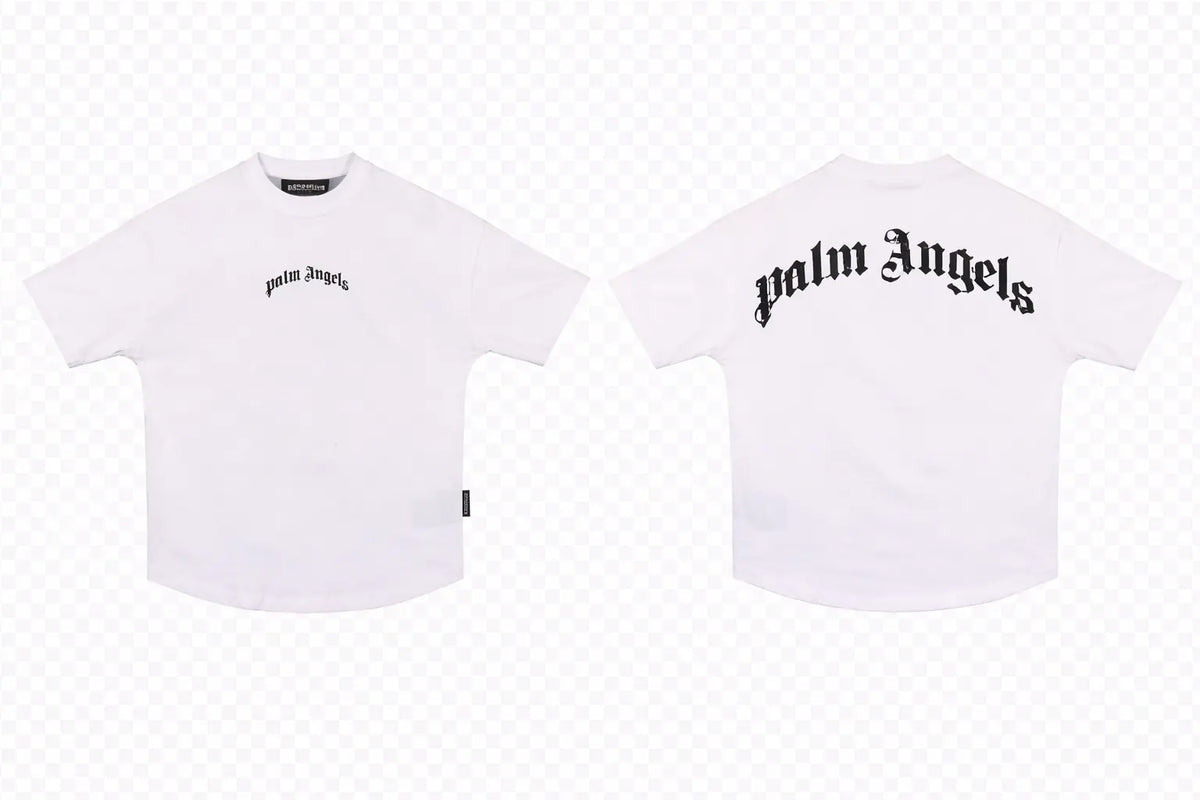 Palm Angels Classic Logo Over White T-Shirt