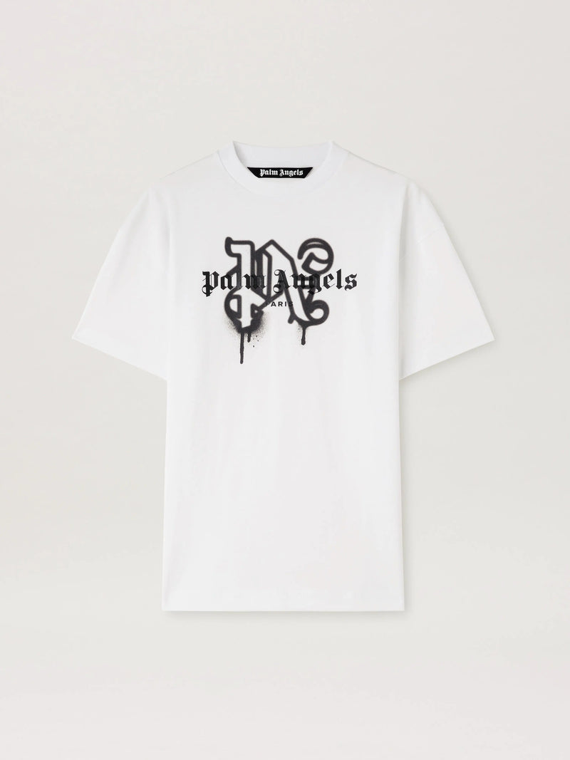 Paris Monogram Spray T-Shirt WHITE