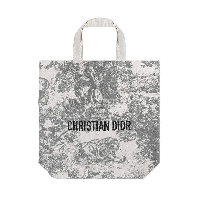Christian Dior Exclusive Fabric Tote Bag Grey