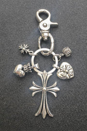 Chrome Hearts Keychain 5 Charms