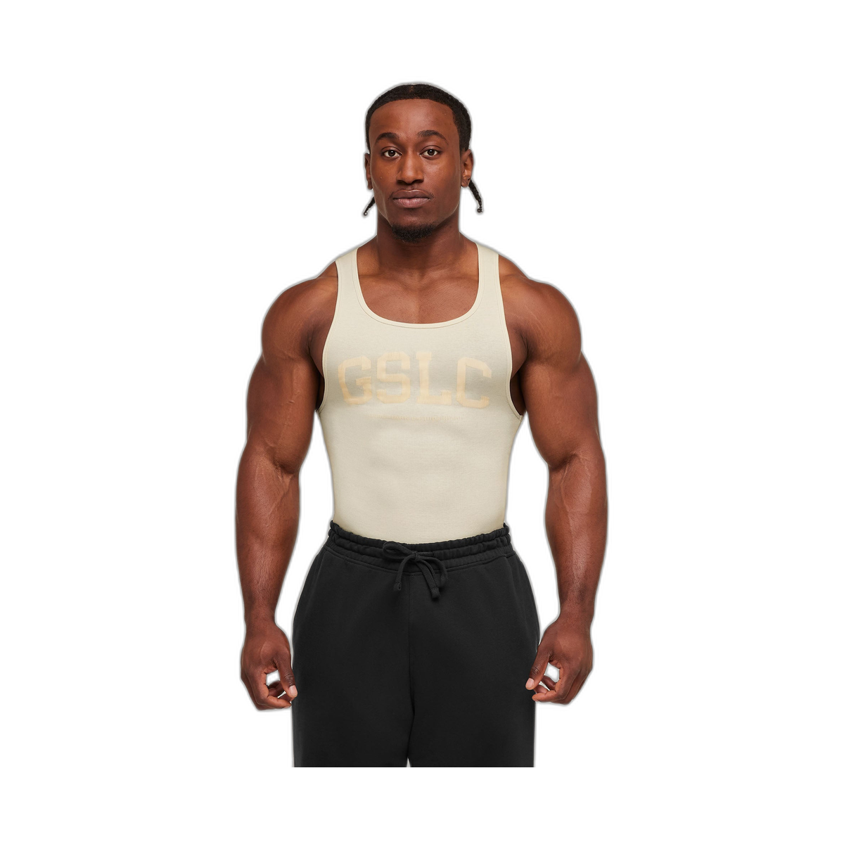 Gymshark GSLC Ribbed Tank - Oat White