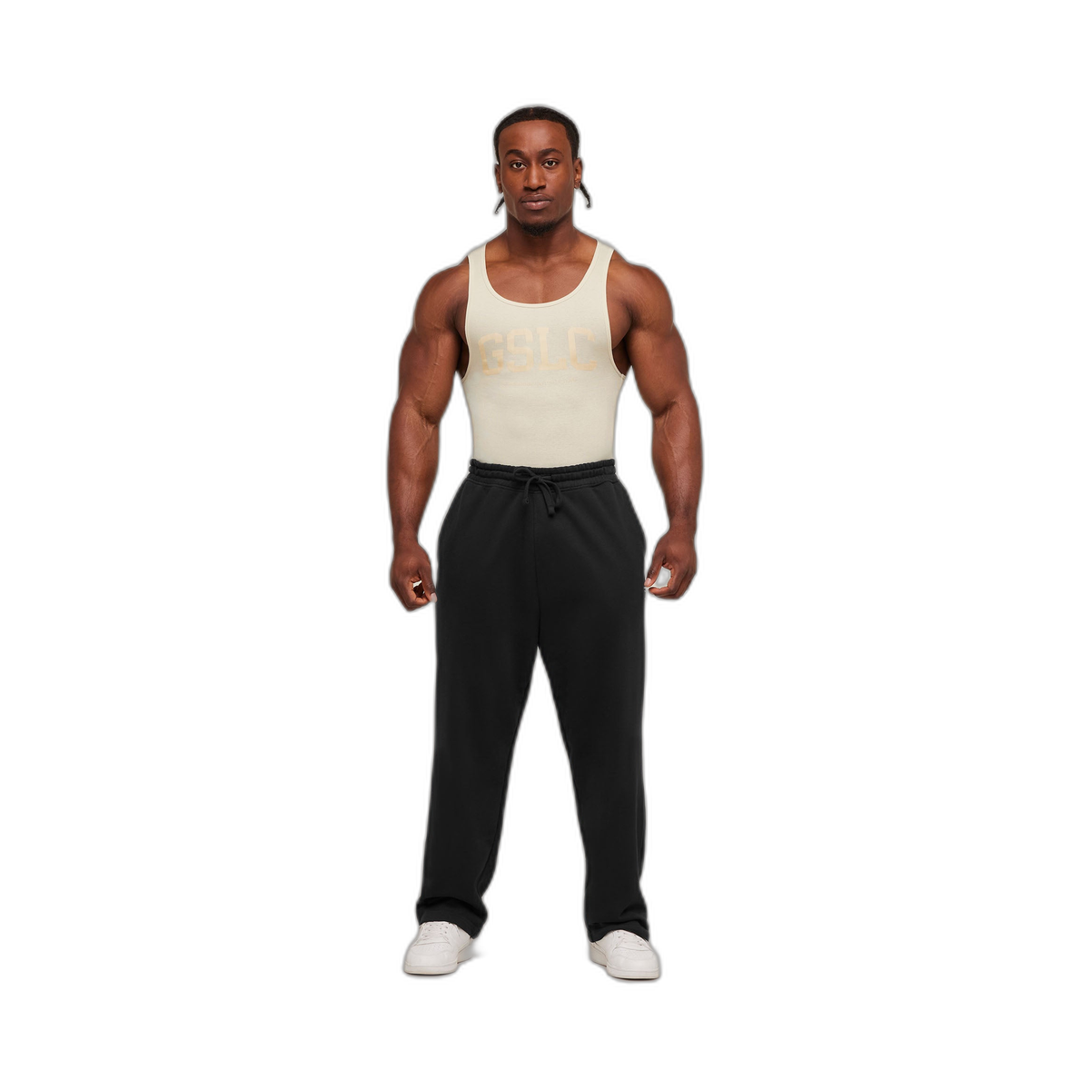 Gymshark GSLC Ribbed Tank - Oat White