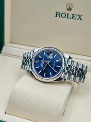 Rolex | Datejust | Rolex Datejust 36 126200 Blue Dial Jubilee New 2025 Full Set | Steel | 36 mm | Steel | Blue | Automatic