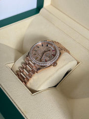 Rolex | Day-Date | 128345RBR | Rose gold | 36 x 43 mm | Rose gold | Pink | Automatic
