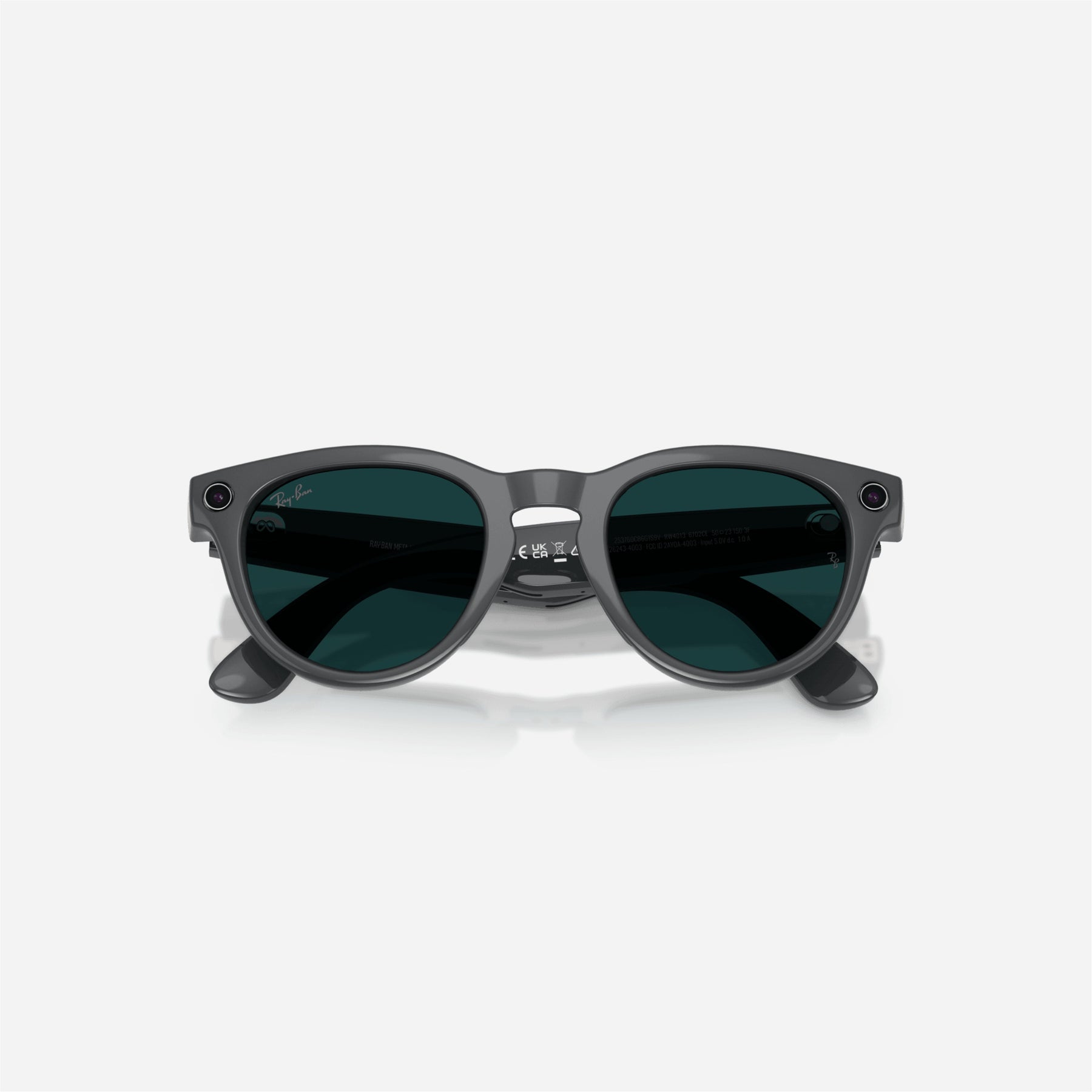Ray-Ban Meta Headliner Shiny Asteroid Grey Frame Clear-Emerald Lens Transition - Gen 2