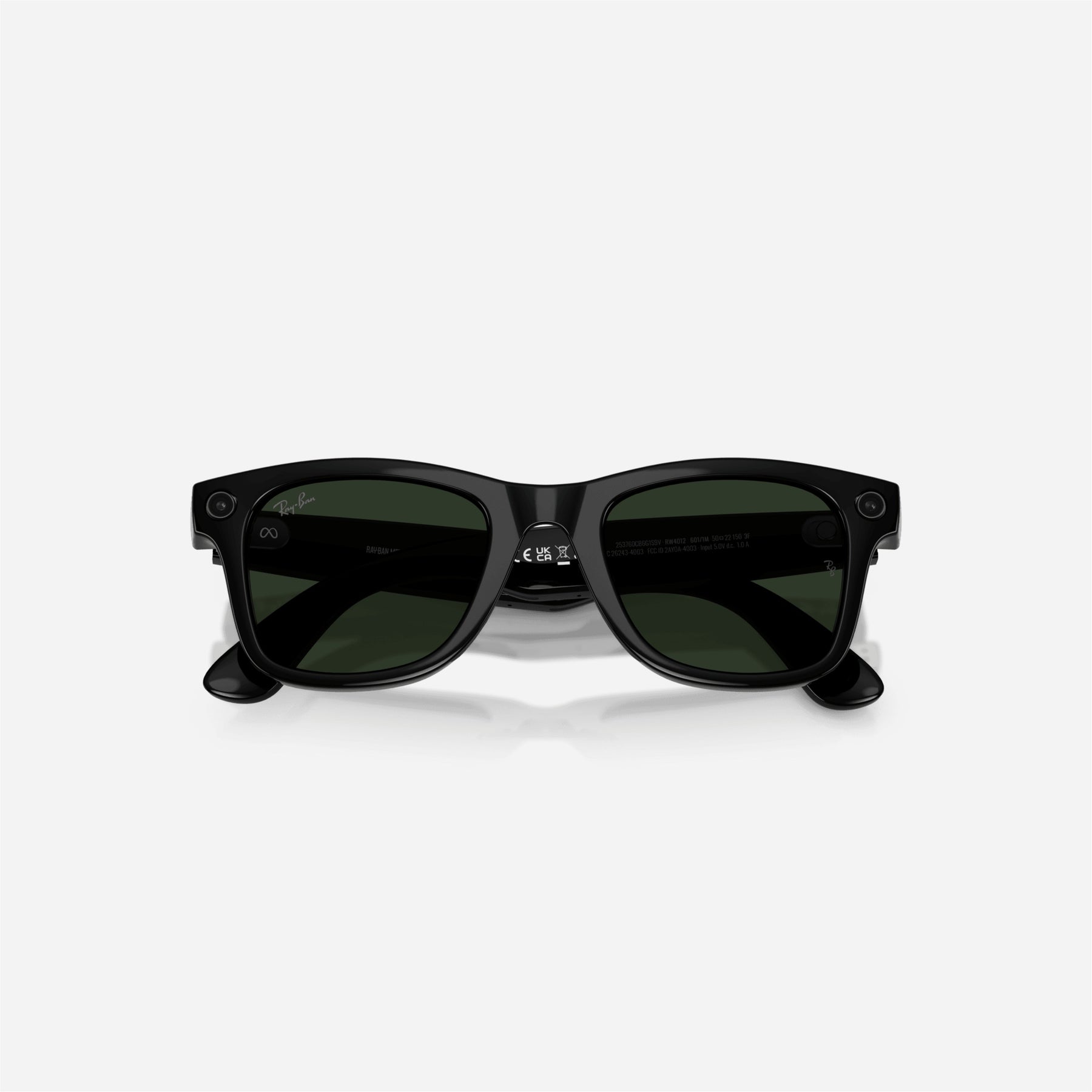 Ray-Ban Meta Wayfarer Shiny Black Frame Clear-Graphite Green Lens Transition - Gen 2