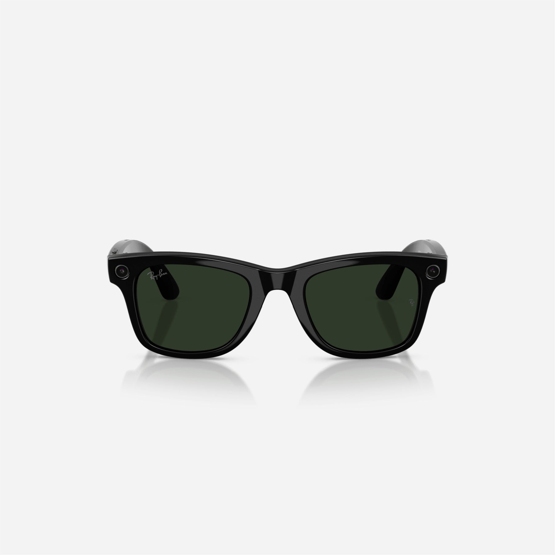 Ray-Ban Meta Wayfarer Shiny Black Frame Clear-Graphite Green Lens Transition - Gen 2