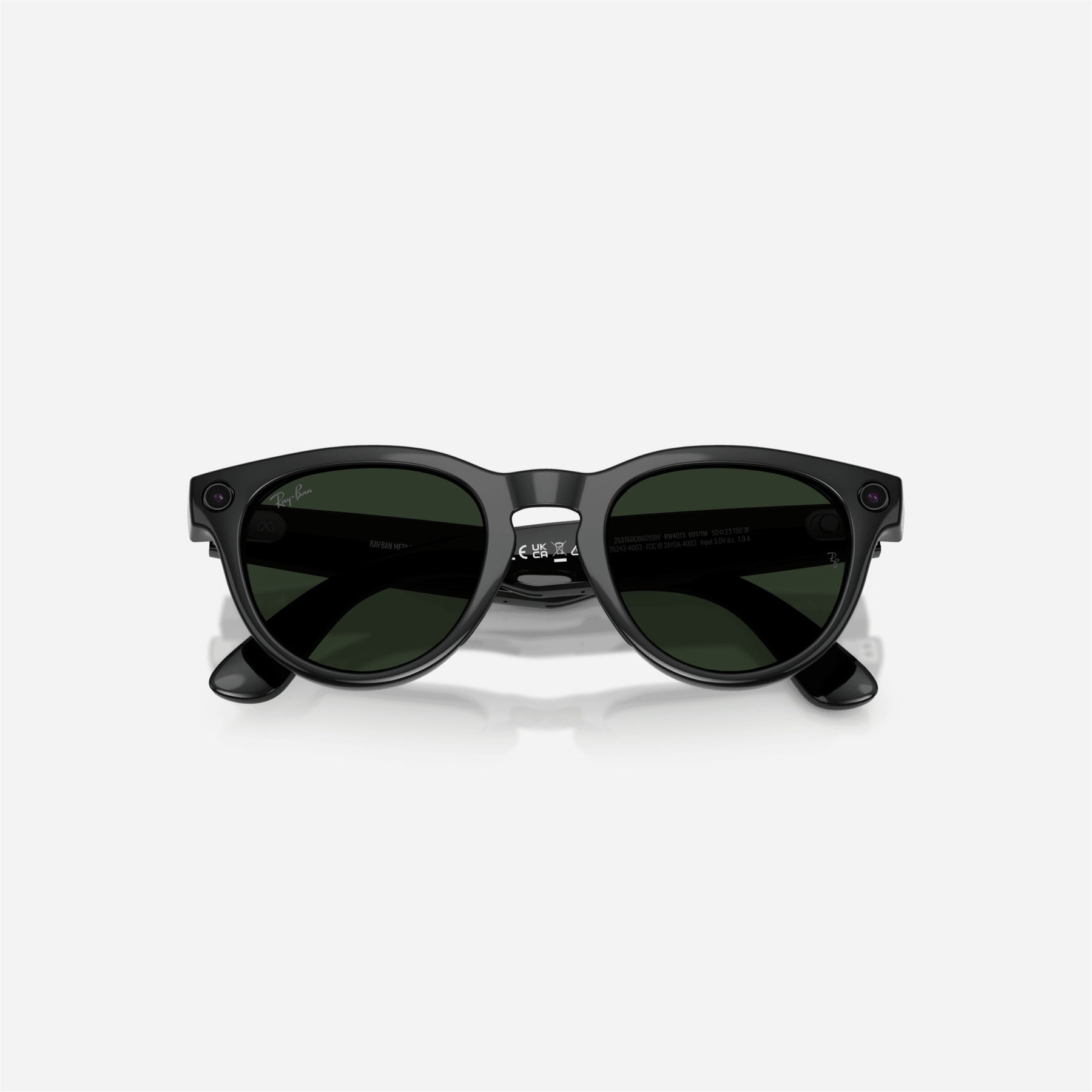 Ray-Ban Meta Headliner Shiny Black Frame Clear-Graphite Green Lens Transition - Gen 2