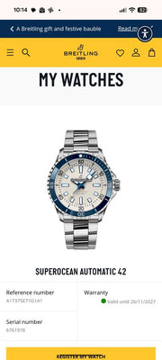 Breitling Superocean 42 Automatic 42 Brand New Full Set Warranty to November 2027