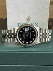 Rolex | Datejust | 16234 | Steel | 36 mm | Steel | Black | Automatic