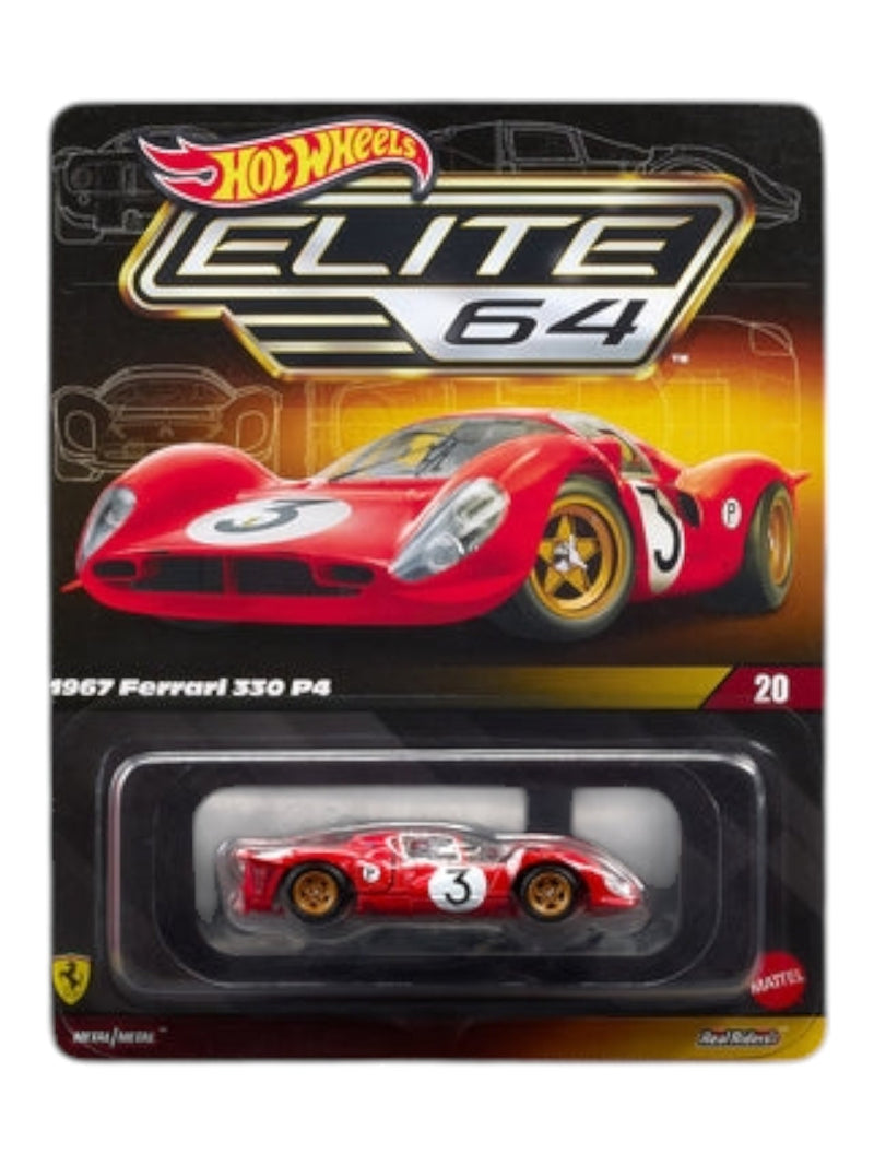 Ferrari Hotwheels elite 64 1967 ferrari 330 p4 imported premium rlc 1:64 Scale (with protector)JCP47
