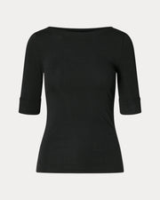 Ralph Lauren Stretch Cotton Boatneck T-Shirt