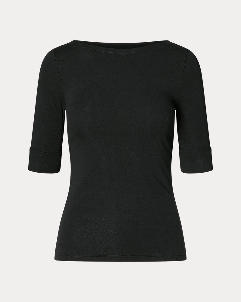 Ralph Lauren Stretch Cotton Boatneck T-Shirt