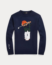 Polo Bear Cotton-Blend Jumper RLX Refined Navy