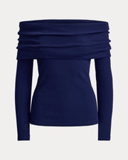 Ralph Lauren Ribbed CottonBlend OfftheShoulder Top