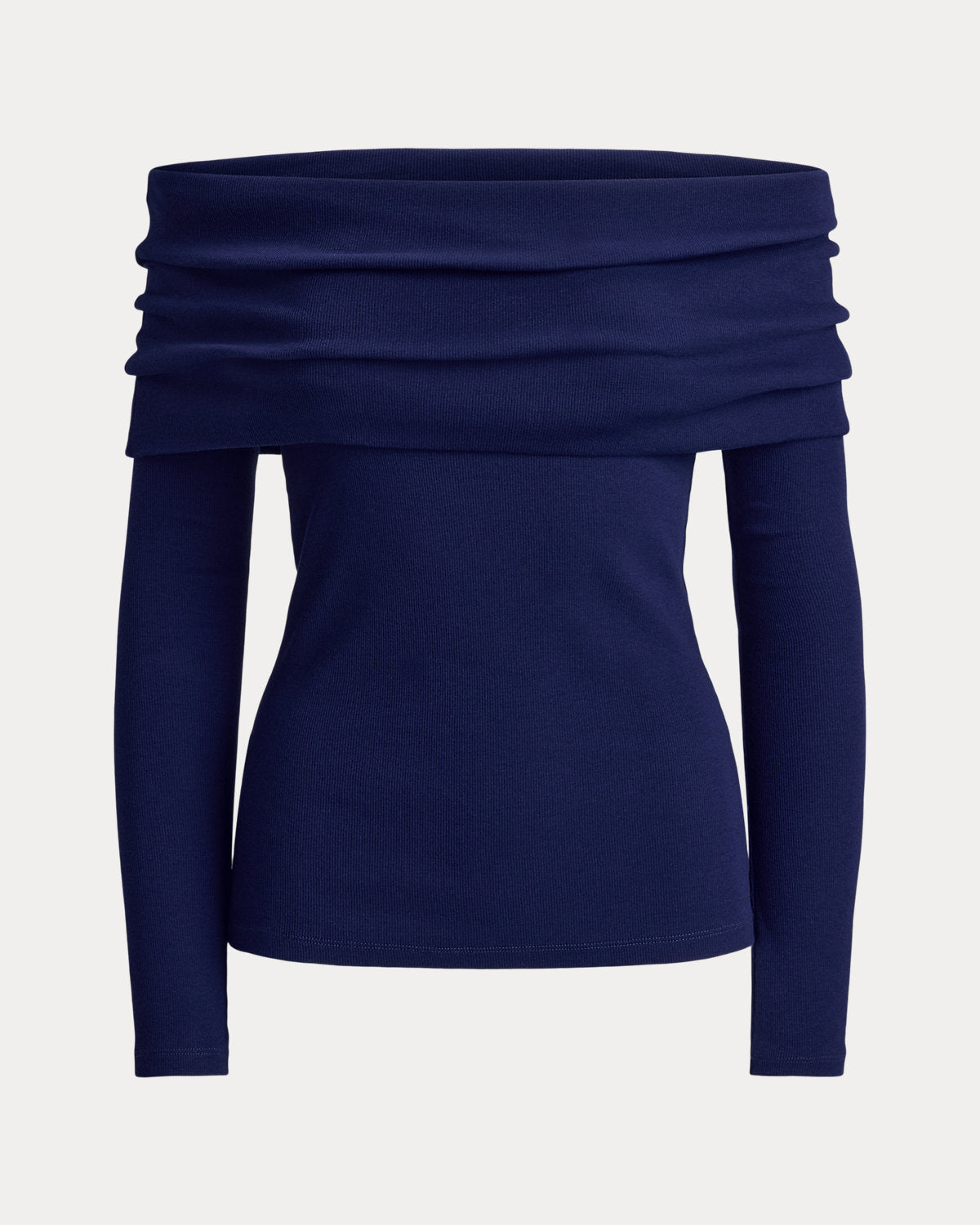 Ralph Lauren Ribbed CottonBlend OfftheShoulder Top