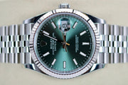 Rolex | Datejust | 126234 | White gold and steel | 36 mm | Steel | Green | Automatic