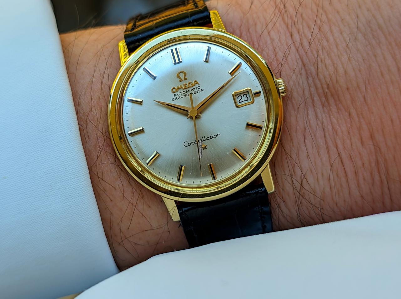 Omega Constellation Onix Dial Index Jumbo Gold 18kt 0.750 Jumbo 1962