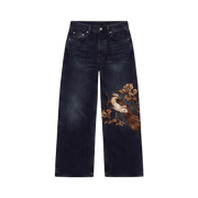 Off Supply Gilded Crane Embroidered Denim — Limited Edition