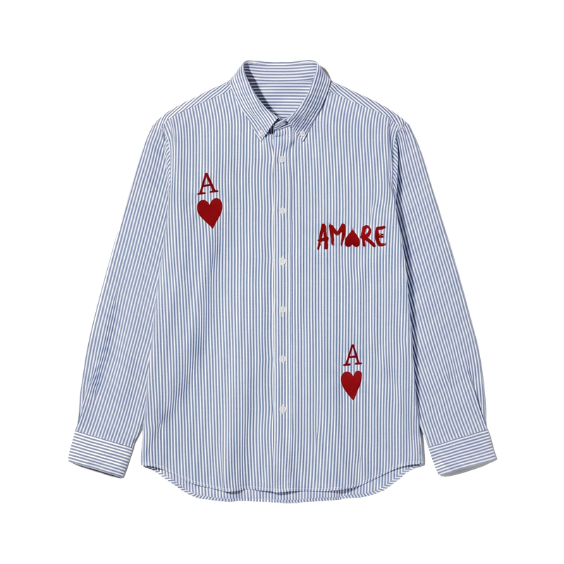 City Off Domes Aamore Blue Stripe Shirt