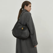DeMellier The Siena Hobo deep tan suede & deep tan small grain