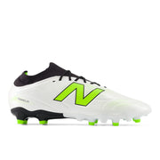 New Balance Tekela Team Low Laced Fg V5 White With Black And Pixel Green White With Black And Pixel Green