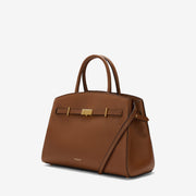 DeMellier The Midi Hudson tan small grain