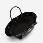 DeMellier The Midi New York black croc-effect