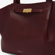 DeMellier The Midi New York burgundy small grain